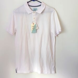 Big Boys Class Club White Polo Size 18/20 NWT
